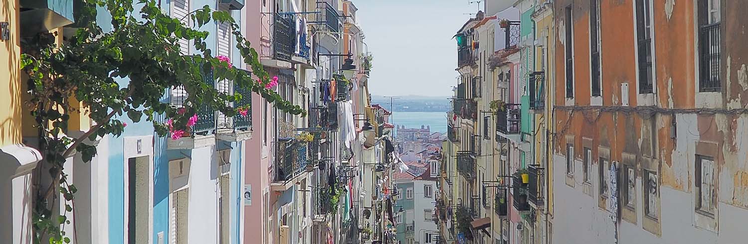 Lisbon street banner